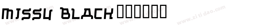 Missu Black字体转换